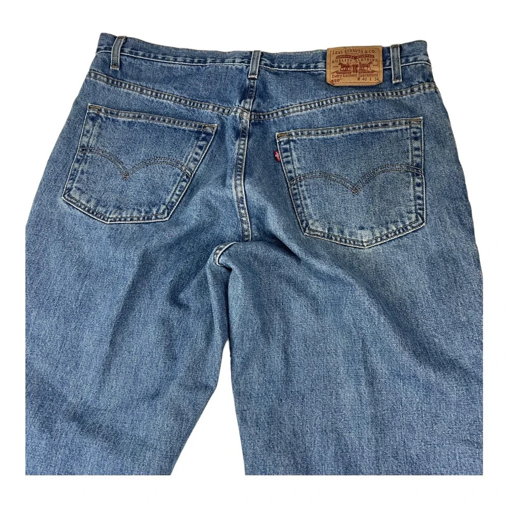 VTG Levi's Blue 550 Ct 5 Pocket Cotton Jeans Mens Size 40X34‎